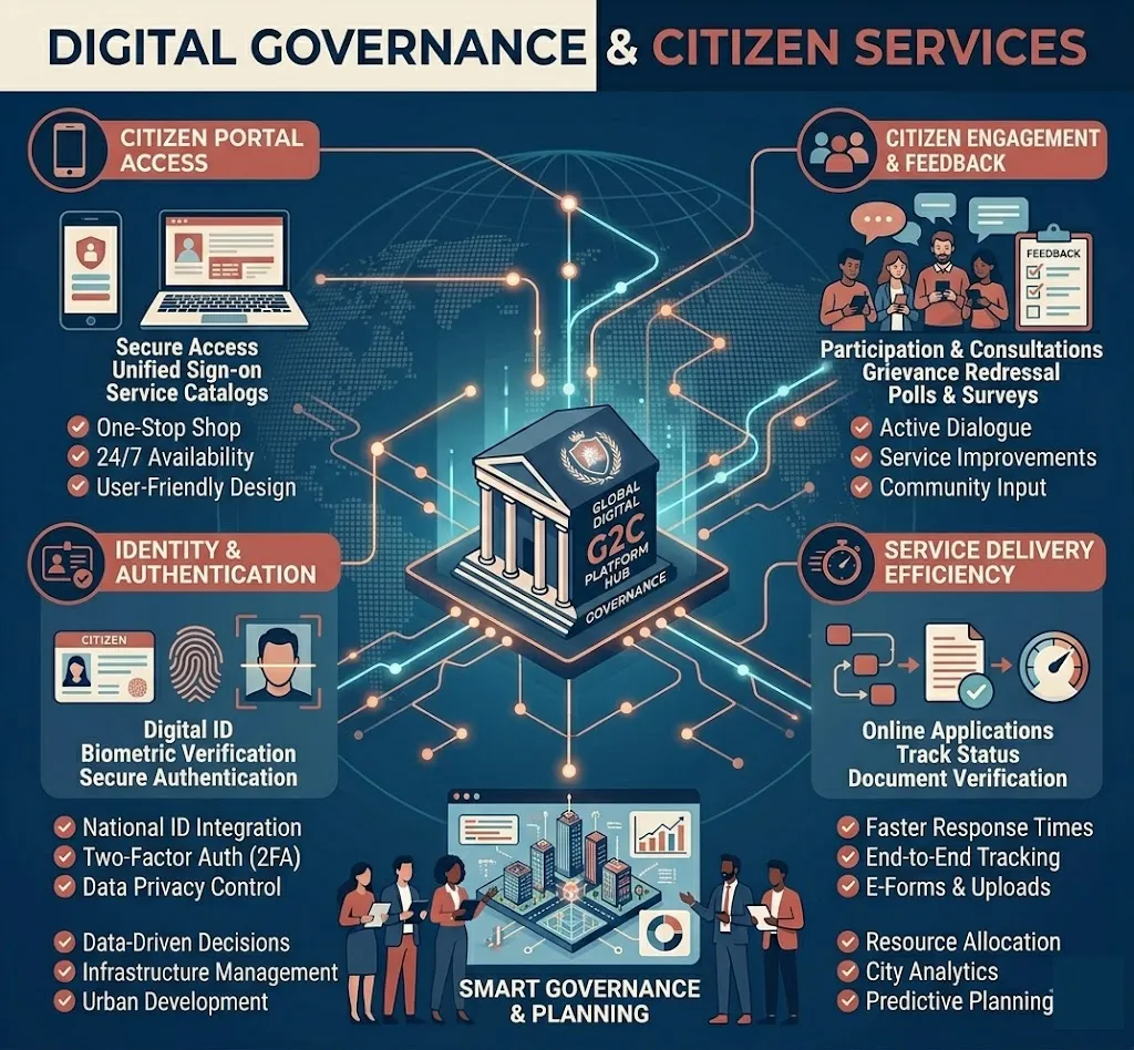 Citizen services portal and grievance tracking