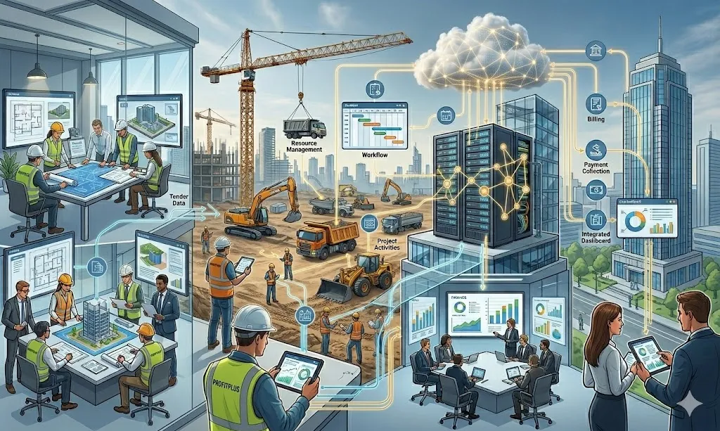 ProfitPlus Construction Management illustration