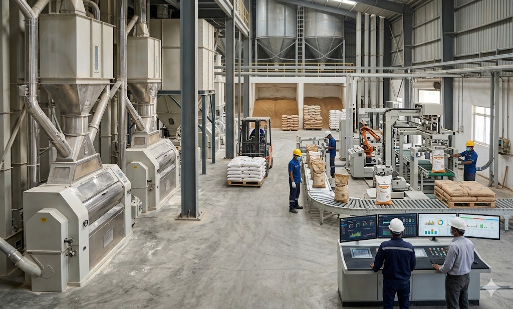 ProfitPlus Flour Mill Management illustration