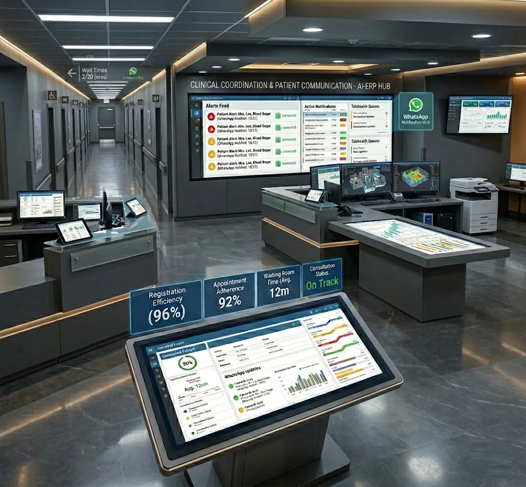 Hospital billing and laboratory reporting portal