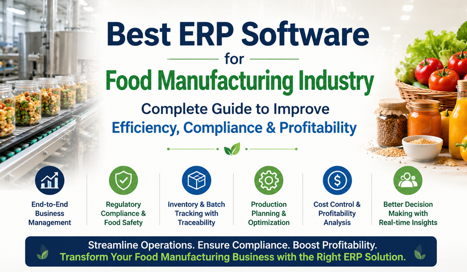 Best ERP Software for Food Manufacturing Industry