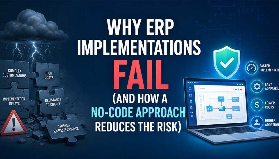 Why ERP Implementations Fail (And How a No-Code Approach Reduces the Risk)