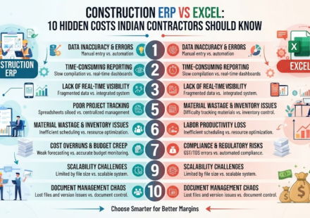 Construction ERP vs Excel: 10 Hidden Costs Indian Contractors Should Know