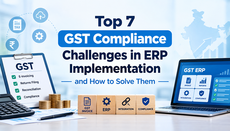 Top 7 GST Compliance Challenges in ERP Implementation and How to Solve Them