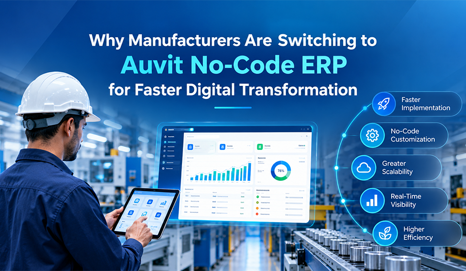 Why Manufacturers Are Switching to Auvit No-Code ERP for Faster Digital Transformation