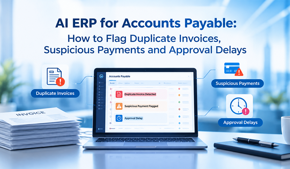 AI ERP for Accounts Payable: How to Flag Duplicate Invoices, Suspicious Payments and Approval Delays