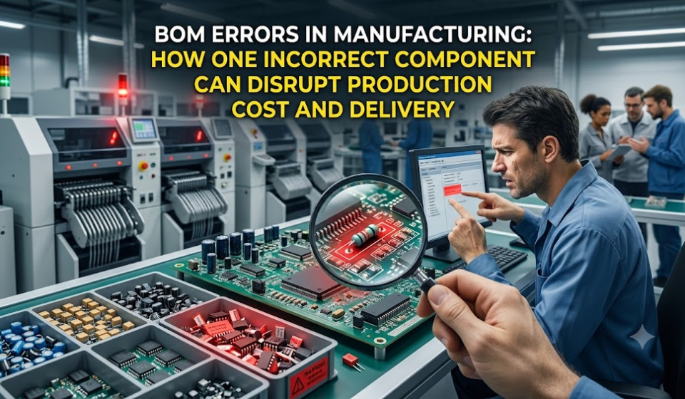 BOM Errors in Manufacturing: How One Incorrect Component Can Disrupt Production Cost and Delivery
