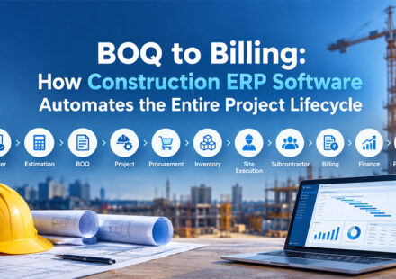 BOQ to Billing: How Construction ERP Software Automates the Entire Project Lifecycle