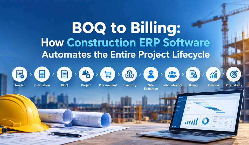 BOQ to Billing: How Construction ERP Software Automates the Entire Project Lifecycle