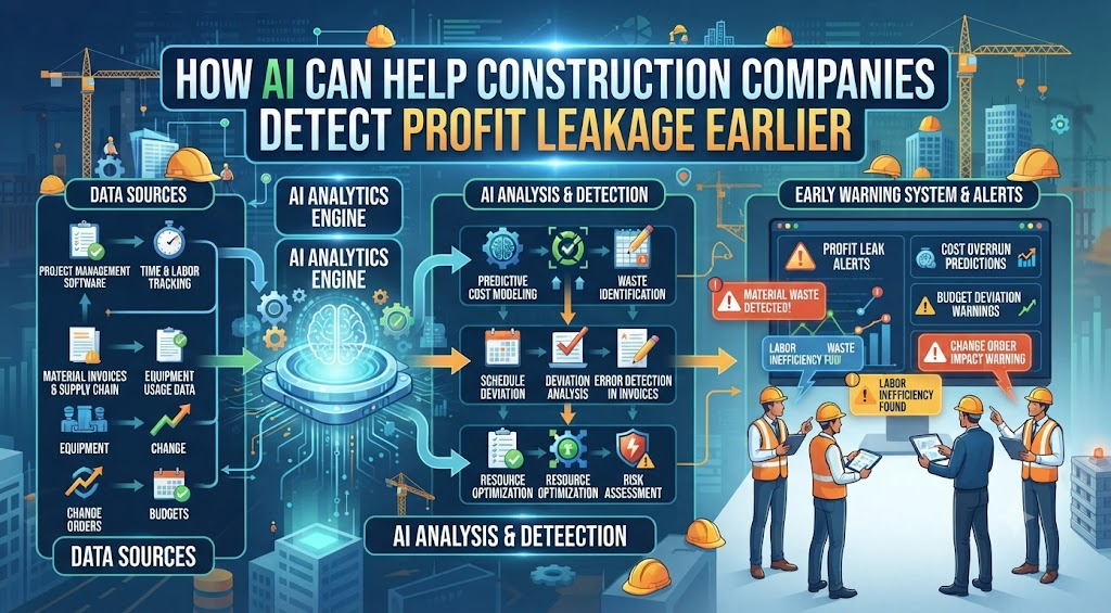 How AI Can Help Construction Companies Detect Profit Leakage Earlier