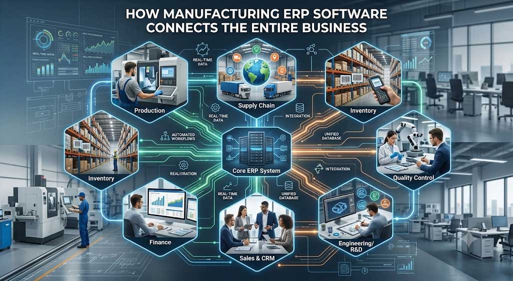 How Manufacturing ERP Software Connects the Entire Business