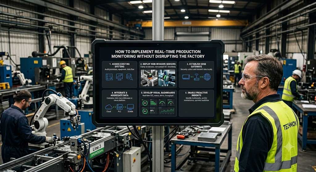 How to Implement Real-Time Production Monitoring Without Disrupting the Factory