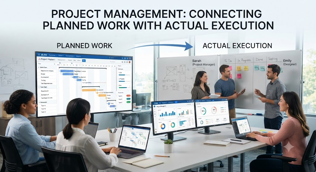 Project Management: Connecting Planned Work With Actual Execution 