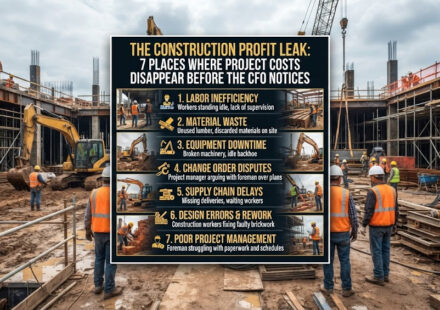 The Construction Profit Leak: 7 Places Where Project Costs Disappear Before the CFO Notices