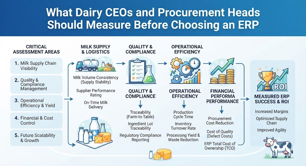 What Dairy CEOs and Procurement Heads Should Measure Before Choosing an ERP