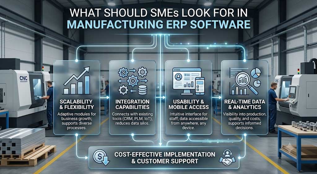 What Should SMEs Look for in Manufacturing ERP Software