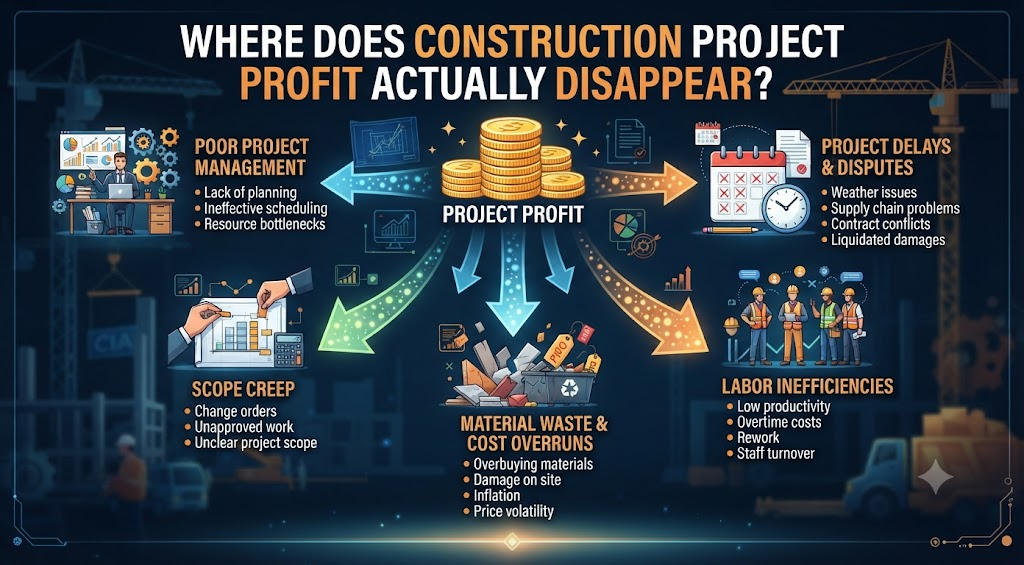 Where Does Construction Project Profit Actually Disappear