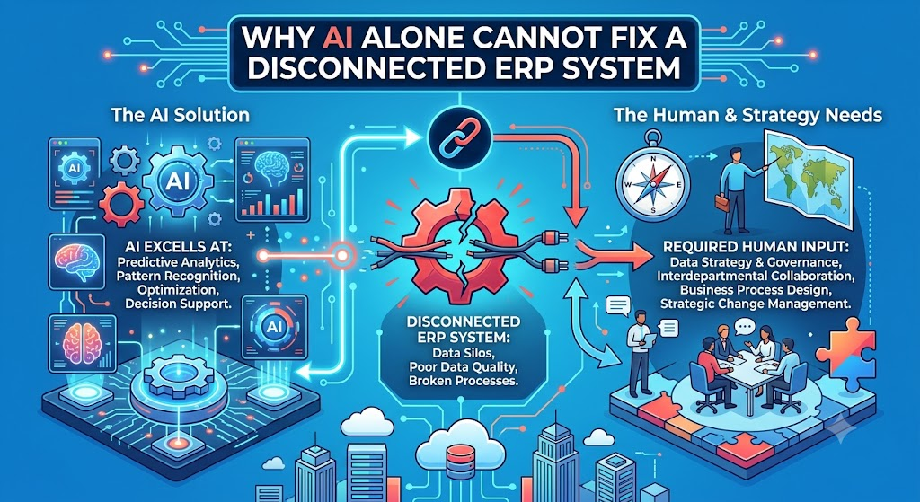 Why AI Alone Cannot Fix a Disconnected ERP System